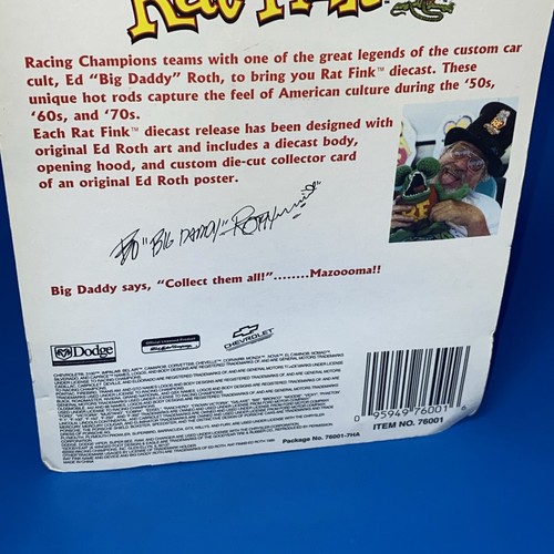 Racing Champions Mint Ertl Ed Roth Rat Fink Panel Van 1/64 Scale Diecast Brutal - Picture 4 of 7