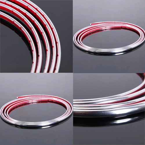 6mm 6.5FT Chrome Car Door Edge Strip Protector Guard Moulding Trim Anti Dent - Picture 12 of 12