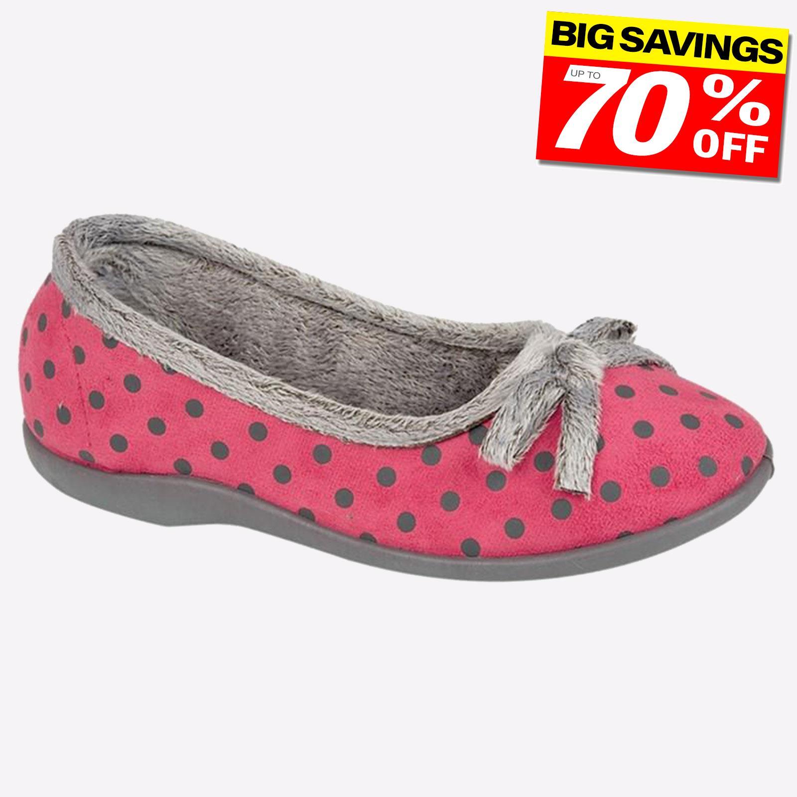 Sleepers Louise Mujer Memoria Espuma Comodidad Descanso Invierno Zapatillas Rosa