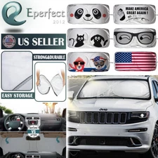 Jumbo Auto Windshield Sunshade Folding Car Sun Visor Reflective UV Block Cover