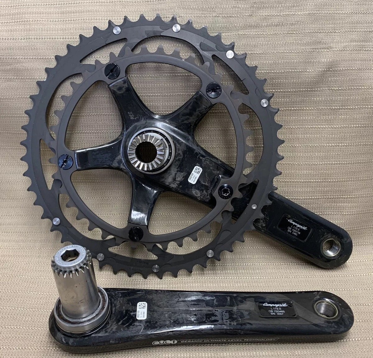 Campagnolo Super Record 11 Speed UT Crankset, 172.5mm 52/39