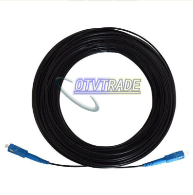 FTTH Fiber Optic Drop Cable Patch Cord SC to SC Singlemode Jumper 300M #E9