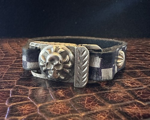 bracelet leather 925 silver - Picture 8 of 24