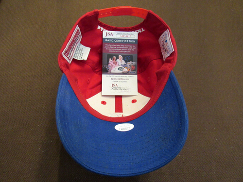 JIM THOME PHIL PHILLIES HOF SIGNED AUTO PHILLIES BASEBALL ACADEMY CAP HAT JSA - Picture 3 of 5