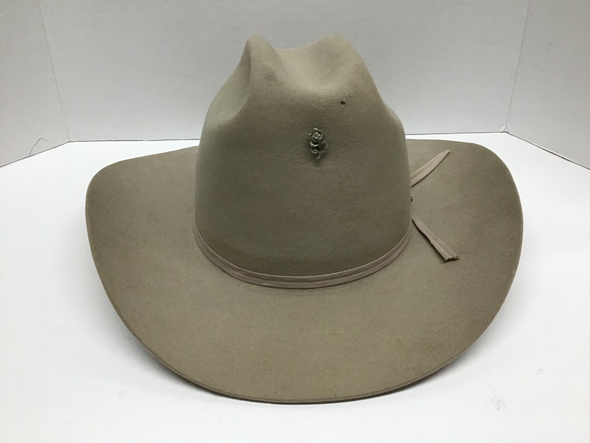 Stetson Vintage Size 7 4x Beaver Cowboy Hat with JBS Stetson Vintage Size 7 4x Beaver Cowboy Hat with JBS