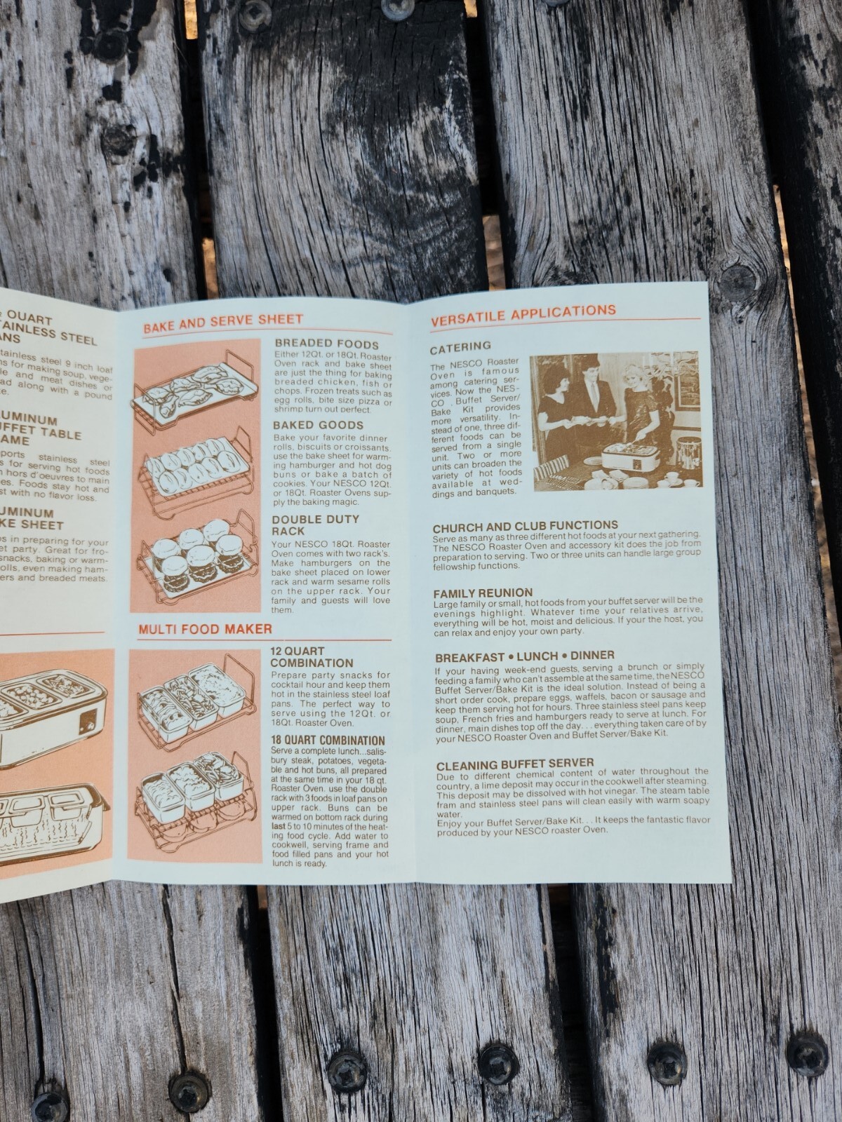 NESCO 12 QUART ROASTER OVEN WITH 5 PC BUFFET SERVER/BAKE KIT MADE IN