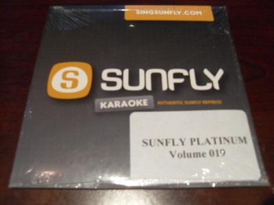 SUNFLY PLATINUM KARAOKE  DISC SFPL019 VOLUME 19 CD+G SEALED 15 TRACKS