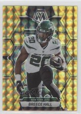 2023 Panini Mosaic Reactive Yellow Mosaic Prizm Breece Hall #74 11pj
