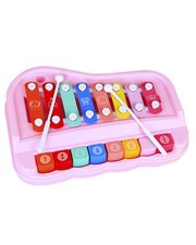 2 in 1 Piano Xylophone for Toddlers, 8 Multicolored Cause and Effect Toys Bab...