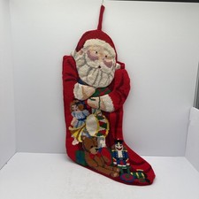Lovely Needlepoint 3D Santa 20  