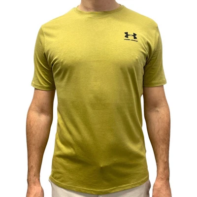 T-Shirt Logo Sportstyle Under Armour Taille S Vert Olive Manches Courtes - Photo 1/4