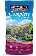 Arkwrights Complete Beef Dry Dog Food 15kg - Working & Sporting Adult Dog Food 1.92 per kilo