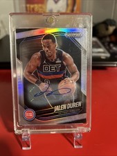 2024-25 Panini Prizm Black - Jalen Duren #190 Silver Prizm Autographs 