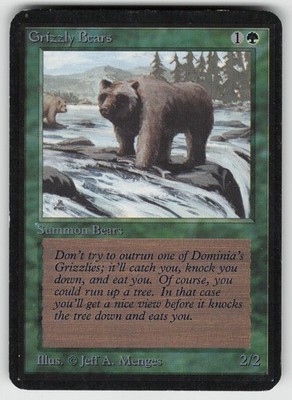 Grizzly Bears Alpha Edition Common MAGIC: THE GATHERING