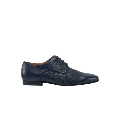 1200$ TESTONI ''Portonovo'' Blue Derby Shoes Soft Deerskin 8 UK / 9 US / 42 IT