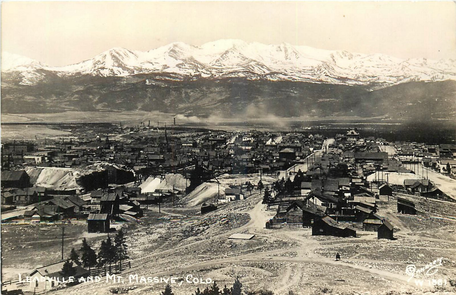 1940s Mt. Massive Colorado Leadville Sanborn W-1561 RPPC Postcard 25-6733