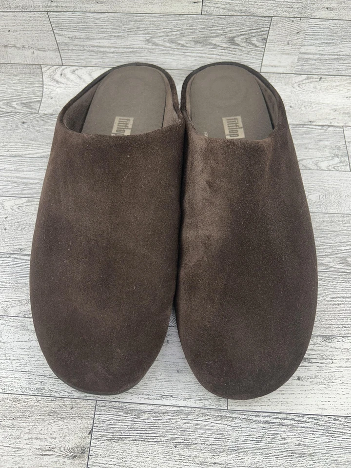 Zapatillas FitFlop Para Hombre Talla 11 Marrón Gamuza Sin Cordones Cómodas iQushion Q29-167 Foto 3 de 4