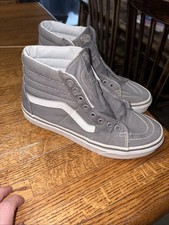 VANS grigio alto taglia 5 1/2 uomo sette in donna usato in ottime condizioni