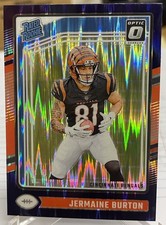 2024 Donruss Optic Purple Shock Jermaine Burton Rated Rookie Bengals #251 RC