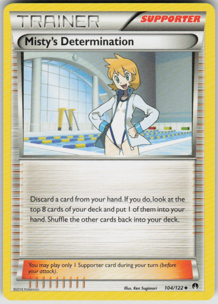 Pokemon Misty's Determination Uncommon XY - BREAKpoint 104/122 NM