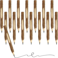 Holzstifte Bastelset 14 Stück Ast Design Kinder Geburtstag Schule Deko