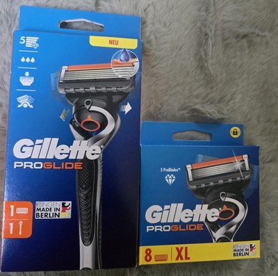 Gillette ProGlide Power Flexball Rasierer Plus 8 Ersatzklingen