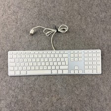 Apple Wired Keyboard A1243 USB UK Layout With Numeric Keypad White Genuine