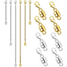 Necklace Extenders  Magnetic Clasps   Gold/Silver Chains for Jewelry DIY