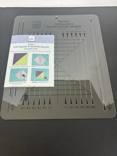 June Tailor JT-732 Perfect Half & Quarter Square Triangles Ruler | eBay