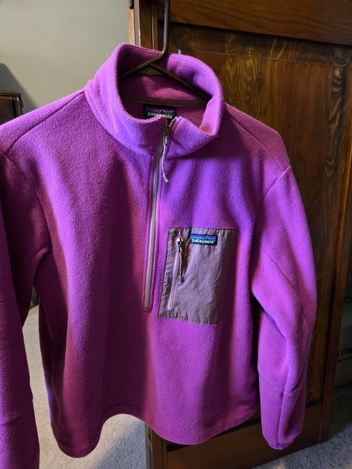 Women’s Patagonia Fleece 1/4 Zip Pink Sz S - Image 2 of 4