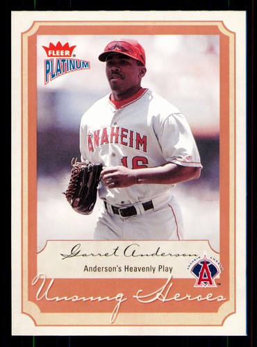 2003 Fleer Platinum Garret Anderson #216 card