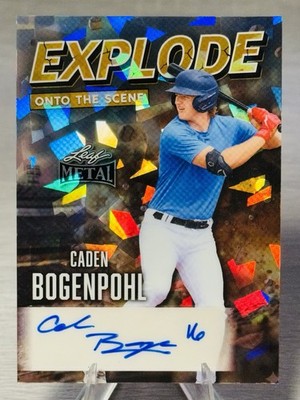   CADEN BOGENPOHL 2026 Leaf Explode Onto The Scene Gold Crystal Auto 1/1!  