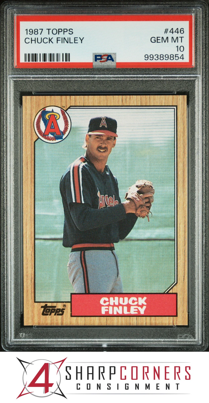 Chuck Finley trading card