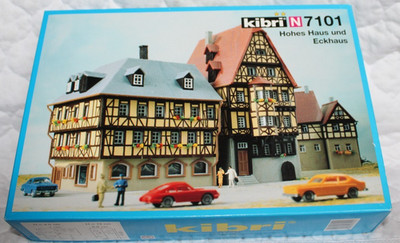 KIBRI N ''  Bausatz Hohes Haus und Eckhaus 7101 '' Neu