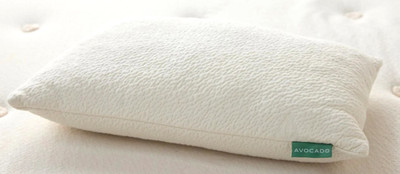 2 Avocado Organic Green GOTS Certified Cotton King Size Pillows 16'' X 31'' NIB