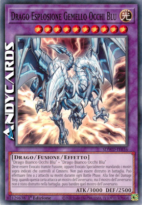 DRAGON EXPLOSION TWIN BLUE EYES   Common   SDWD IT036   1Ed   Yugioh!