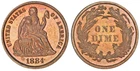 1884 Proof Seated Liberty Dime PCGS PR65