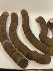 Abraham Lincoln Wheat pennies, (1909-1958) 12 Rolls Of Mixed Dates, 600 Pennies.