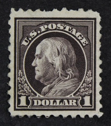 CKStamps: US Stamps Collection Scott#478 $1 Franklin Unused Regum Crease Thin