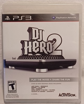 DJ Hero 2 - PS3 - PlayStation 3 - Disc, Case, Instructions  (Read Desc)       -g