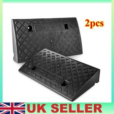 2PCS Portable Curb Ramps 2.5 Ton Load Bearing Non-Slip Slope Ramp Vehicle