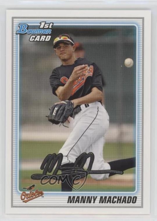 2010 Bowman Draft Draft Picks Manny Machado #BDPP80 08z4