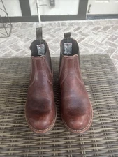 Red Wing Men’s Size 10.5D Rancher Chelsea 4526 Boots Briar Oak Reddish Brown