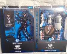 MCFARLANE DC DELUXE THEATRICAL BATMAN RETURNS CATWOMAN AND COMMANDO PENGUINS