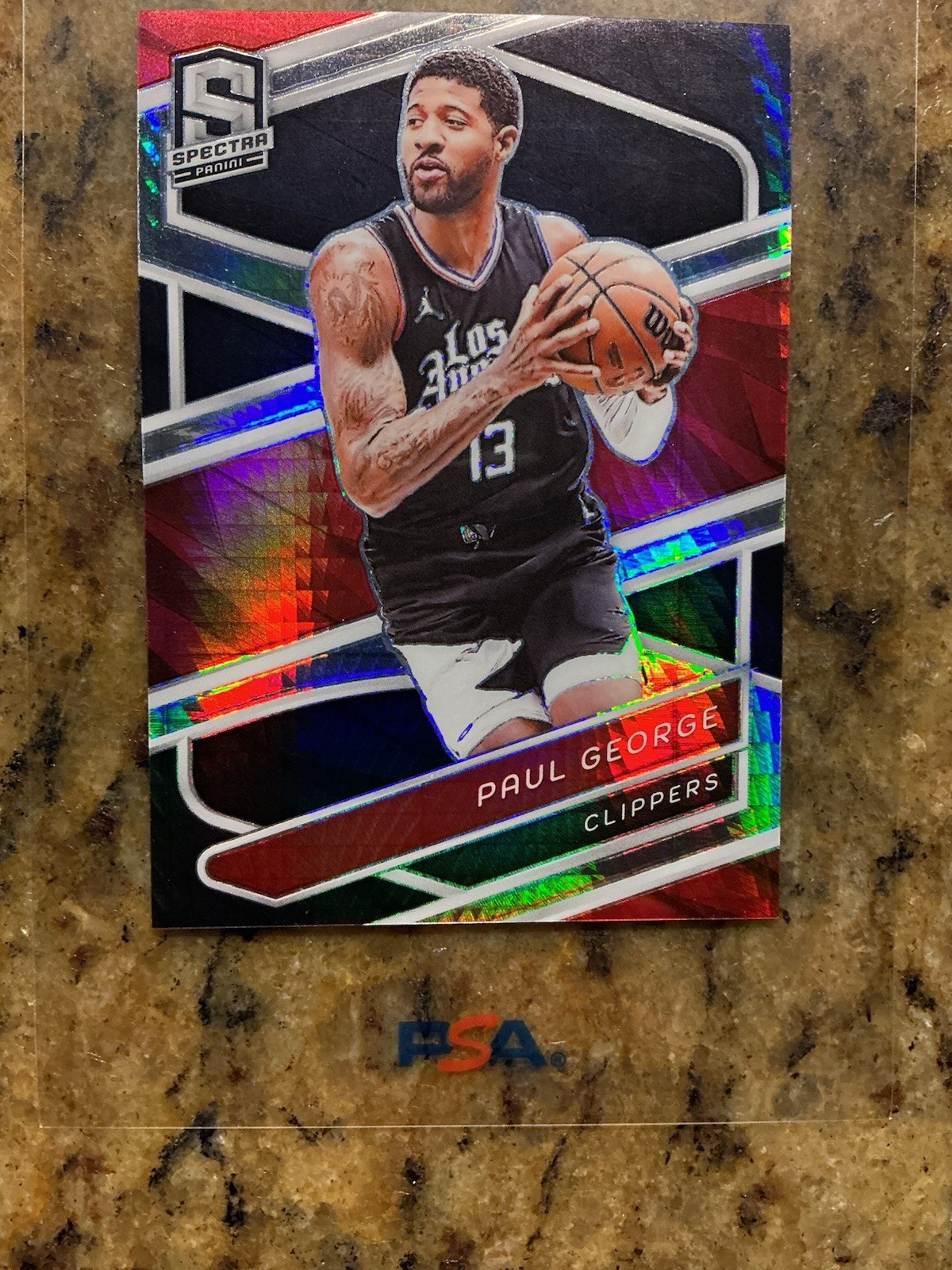 PAUL GEORGE 2023-24 Panini Spectra Asia Black non auto Prizm True 1/1 One Of One view 3