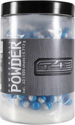 T4E Premium .43 Caliber Powder Ball Ammo for Paintball Guns, 500 Count, Multi (P