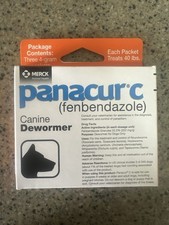 Panacur C Canine Dewormer Powder 4g Fenbendazole for Dogs Exp 2027/08