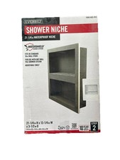 Everbilt Watershield Shower Niche w/ Adjustable Shelf, 21.25"x13.25"x3.5"