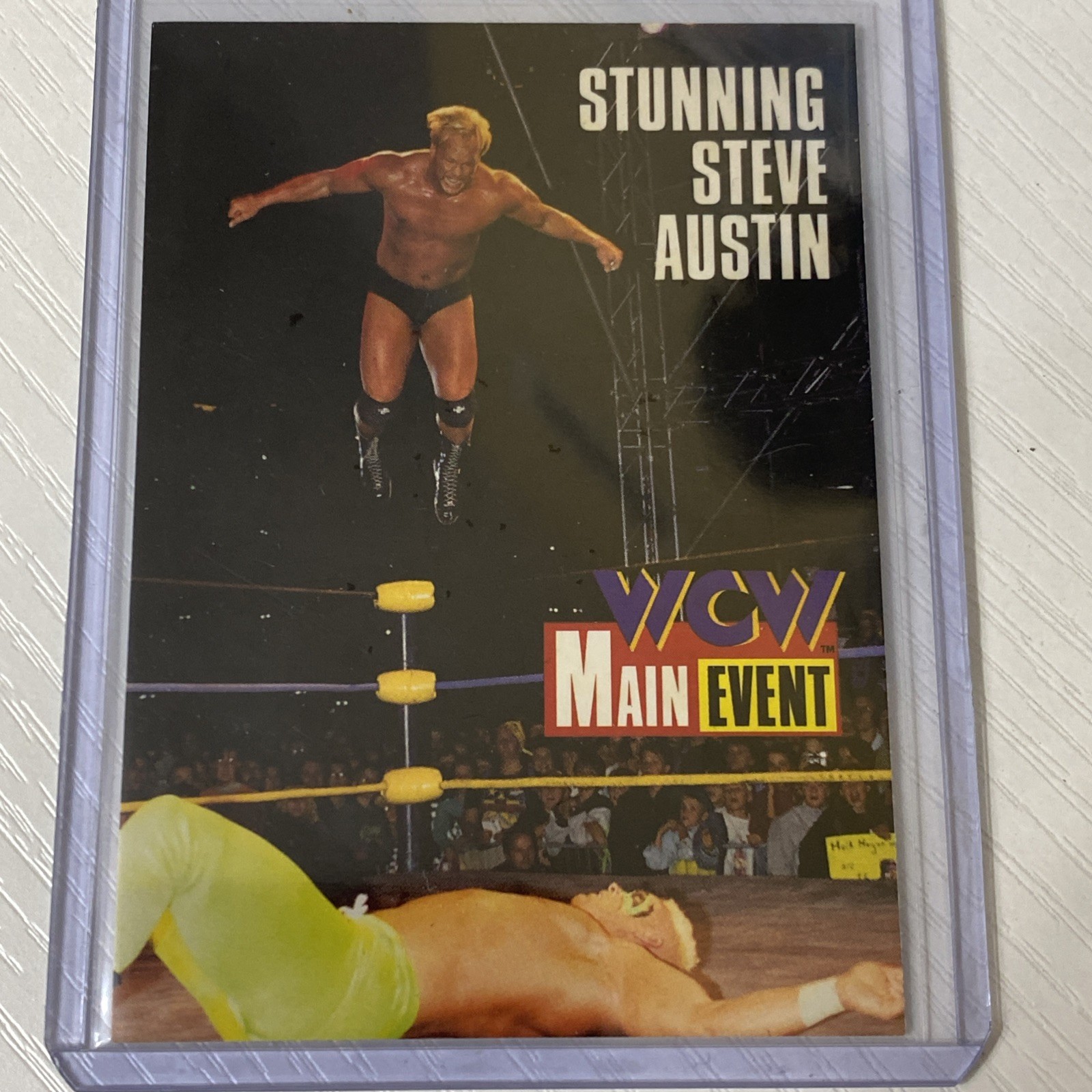 1995 Cardz WCW Main Event STUNNING STEVE AUSTIN RC ROOKIE #29 WWF STONE COLD 