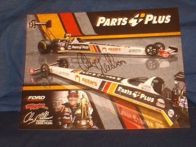 2025 CLAY MILLICAN ''SIGNED'' PARTS PLUS TOP FUEL DRAGSTER NHRA POSTCARD